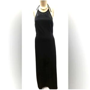 Zum Zum By Niki Levas Elegant Black Halter Dress